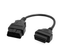 DC 12V 16 Perno OBD2 Auto connettore diagnostico Cavo Adattatore attrezzo 30cm L