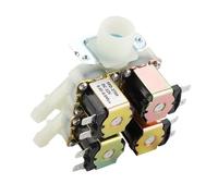 DC 12V/24V/220V G3/4" 1 In 4 Out Plastic Electromagnetic Valve Normally Closed Water Drain Valve Electric Water Inlet Solenoid(AC110V)