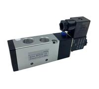 DC 12V 24V Pneumatic Solenoid Valve 4V310-10 Muffler 4mm 6mm 8mm 10mm 12mm Quick Fitting AC 110v 220v 4V310 10(Without fittings,AC220V)