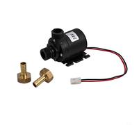 DC 12V 24V Solar Powered Water Circulating Kit per sistemi di raffreddamento a caldo, portata 8L/min, motore brushless a basso rumore 30dB, 1/2 per NPT e filettatura (24V)