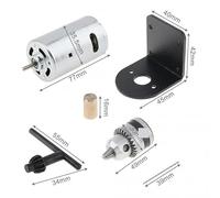 DC 12V-36V 555 electronic starter Bench Drill with 0.6-6mm B10 Chuck and Mounting Bracket Lathe Press electronic starter Tool Set NWPNLXEA