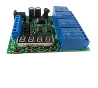 DC 12V 4 Channel Multifunction Cycle Delay Timer Relay Module for Timing Loop Interlock Self-Locking