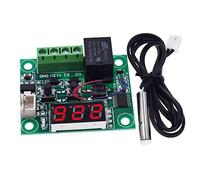 DC 12V -50 a +110'C regolatore di temperatura interruttore termostato termometro sensore modulo (rosso)