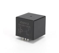 DC 12V 80A Automotive Power Relay with Socket, 4 Pin or 5 Pin High Current Electromagnetic Relay, Blade Terminal Design for Vehicle Power Control(60V)