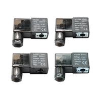 DC 12V DC24V AC110V AC220V elettrovalvole bobina con LED per elettrovalvola 2V025 3V210 4V210 4V220 4V310 4V410 1pcs(Wire Coil 110, DC12V)