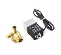 DC 12V Elettrovalvola 1/4 "2 vie Valvole pneumatiche normalmente chiuse Mute Oil-Free Compressore d'aria Componenti della pompa dell'aria (con luce con linea)