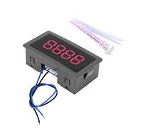 DC 12V LED Contatore digitale 4 cifre 0-9999, alto/basso, con cavo (numeri rossi)
