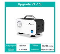 DC 12V Mini diaframma privo di olio Pompa for aspirapolvere Attrezzatura da laboratorio di laboratorio di pressione negativa della pompa a pressione negativa(VP-10L)