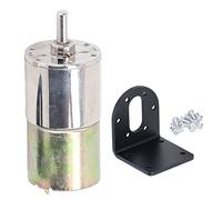 DC 24V 10W Micro Brushed Motor with Bracket | Automatic Locking for Electricity Failure Security | Low Speed Gear Motor for DIY/Robotics/Industrial | Model 37GA520 (0-300RPM Per Minute)