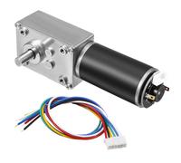 DC 24V 111RPM 16Kg.cm Self-Locking Worm Gear Motor With Encoder And Cable