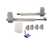 DC 300KG 2.5Metri Doppio Braccio Solare Attuatore for Cancelli Automatici for Porte Battenti Operatore Elettrico 24vdc Battente Apri del Cancello Vialetto residenziale(Kit10 3G version)