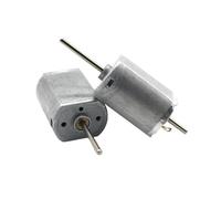 DC 3V-6V 4750RPM Double Output Shaft FK130SH Metal electronic starter Long Axis Small 130 electronic starter with 0.6 Module Worm Gear NWPNLXEA(Without gear)