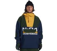 DC 4/3mm Anorak Giacca Sci Uomo Snowboard Schnee-Jacke Inverno Blu/Verde Nuovo