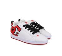 DC 43i Court Graffik - Sneaker da Skate da Uomo, Bianco/Rosso, 39 EU