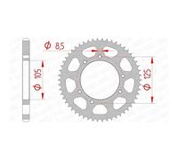 Afam 47200 Rear Sprocket Argento 58t