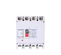 DC 4P 100A 250A 400A 630A Moulded Case Circuit Breaker Switch MCCB Solar Battery Main Protector AUOQKQUT(100A)