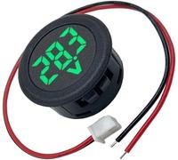 DC 5-100V LED digitale per auto, realizzato in plastica Shell, 100V. Questo voltmetro digitale LED è desi, informazioni sulla tensione temporale, ideale per la manutenzione quotidiana e progetti