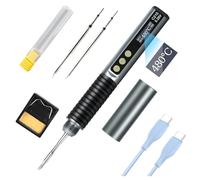 DC 5-20 V Portable Smart Soldering Iron LED Digital Display with Adjustable Parameters Type-C Interface Constant Temperature Soldering Station Soldering Pen for Household Repair