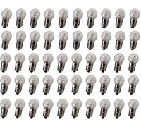 DC 50PCS E10 12 V 0.3 a Luce Bianca Calda Lampadina Lampadine Miniature Screw Ba