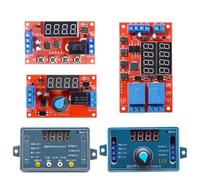 DC 5V 12V 24V 10A Relè di ritardo regolabile LED Digital Timing Timer Trigger Switch Control 1 pz(5PCS,12V With Case)