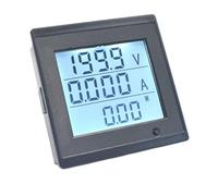 DC 6-200V 20A Misuratore di tensione e corrente Display digitale LCD Consumo energetico Impedenza Tester multifunzione Strumenti con allarme