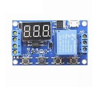 DC 6-30V Supporto Micro USB 5V Display A LED Ciclo di automazione Ritardo Timer Controllo Off Interruttore Relè tempo ritardo 6V 9V 12V 24V