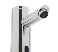 Dc 6 V, sensore a infrarossi, rubinetto da bagno, miscelatore automatico, 4 batterie AA (non incluse), lavaggio a mano senza contatto e a risparmio d'acqua, standard 3/8 Zol