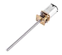 DC 6V Gear Motor | 30-500 RPM High Rotation Force Metal Gear Motor | M3*55MM Screw Thread Output Shaft | Long Lifespan Low Noise Motor for Robotics/DIY Projects/Home (6V 500RPM)