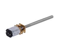 DC 6V Linear Actuator Motor | 180RPM M4x55mm Threaded Rod Gearbox | Low Noise Electric Gear Motor for Home Appliances/Robotics/Health Devices | Brass & Aluminum Construction