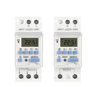 DC AC 220V 12V THC15A 30A Elettronico | Settimanale 7 giorni programmabile LCD timer digitale interruttore controllo relè guida Din 1NO1NC 1NO(DC AC 12V,1NO 30A)