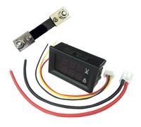 DC Amp Meter, 0-100 V LE D Digital Voltage Meter, 2 in 1 Voltage Display, Misurazione elettrica per le letture di Accurate, ideale per professionisti e iniziatori in Electrical Projects