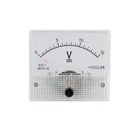 DC analogico 85C1 Voltmetro di corrente 2.5 Precisione Voltmetro analogico Pannello per test di circuito Ricarica Amperometro tester della batteria(CC 0-15V)