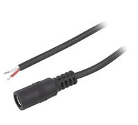 DC.CAB.4000.0200 Cavi DC 55/21 Presa dritta 0,5mm² nero 2m CAVO BQ