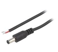 DC.CAB.4200.0200 Cavi DC 55/21 Spina dritta 0,5 mm² nero 2 m Nucleo: Cu B