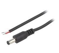 DC.CAB.4200.0200 Cavo 2x0,5mm² Cavo,DC 5,5/2,1 Connettore Dritto Nero 2m BQ CA
