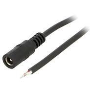 DC.CAB.4400.0200 Cavi DC 55/25 presa dritta 0,5mm² nero 2m CAVO BQ