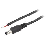 DC.CAB.4600.0200 Cavi DC 55/25 Spina dritta 0,5 mm² nero 2 m Nucleo: Cu B