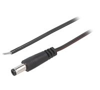 DC.CAB.6600.0200 Cavi DC 55/25 spina dritta 0,35mm² nero 2m CAVO BQ