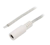 DC.CAB.8010.0200 Cavi DC 55/21 Presa dritta 0,5mm² trasparente 2m BQ