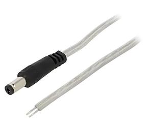DC.CAB.8200.0150 Cavi DC 55/21 spina dritta 0,5mm² trasparente 1,5m BQ