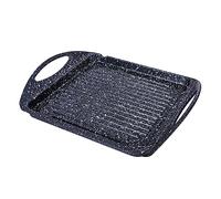 Dc Casa Bistecchiera Induzione - Piastra Grill 25x25 cm con Manici - Antiaderente e Adatta a Tutti i Piani Cottura