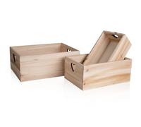 Dc Casa Set Cassetti PortaTutto 3 pz di Dimensioni Diverse - Organizer Multiuso per Casa, Bagno, Cucina