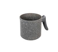 Dc Casa Vera Petra Pentolino in Alluminio 11 cm Rivestimento Antiaderente Effetto Granito Manico Soft Touch Ergonomico Adatta a Piani di Cottura a Gas