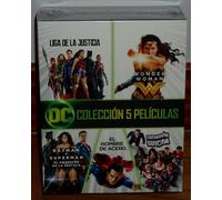 Dc Collezione 5 Blu-Ray Justice League Batman Woman Uomo D'Acciaio (Aperta) R2