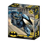 DC Comic- Batman-Batcycle Puzzle Effetto 3D, Multicolore, BM32519