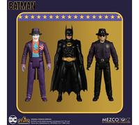 BATMAN 1989 Keaton + Nicholson Joker + Goon Ver 5 POINTS SET Action Figure Mezco