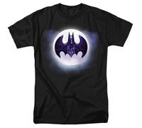 DC Comics - Batman 1989 - Batwing Moon - T-Shirt Unisex Adulti - Nera