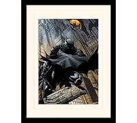DC Comics Batman 30 x 40 cm Night Watch stampa montata e incorniciata