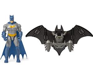 DC Comics Batman, action figure deluxe da 10 cm con armatura trasformante
