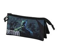 DC Comics Batman Arkham-Astuccio Triplo FAN 2.0, Verde, 23 x 11 cm